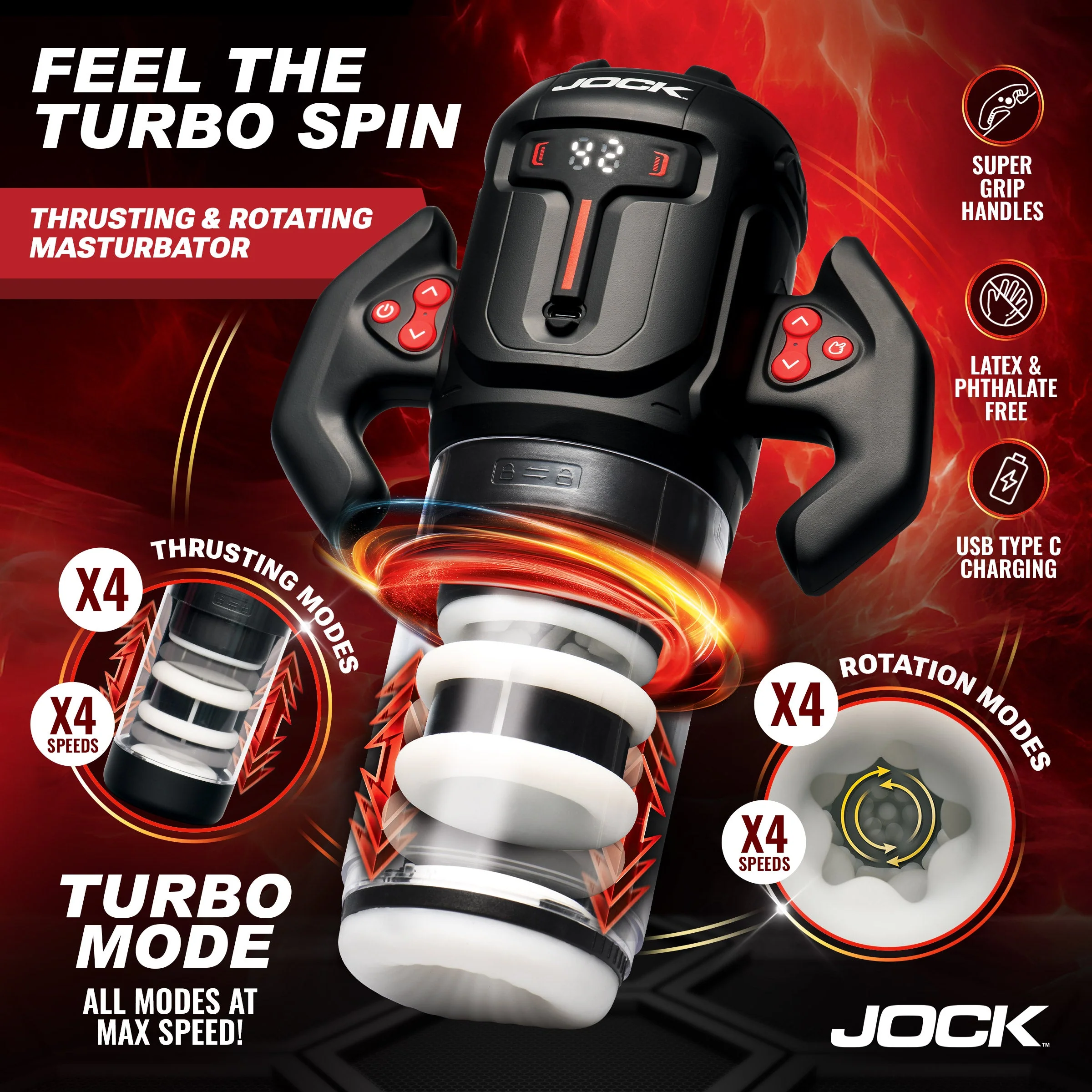 Turbo Spin Thrusting & Rotating Masturbator - Image 4