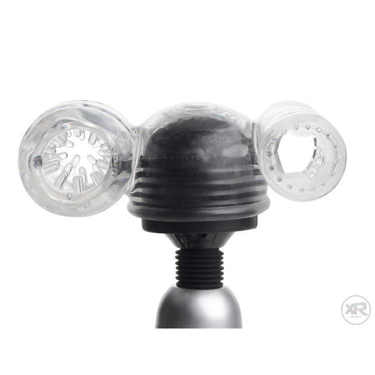 Twin Turbo Strokers 2 in 1 Wand Attachment for Men - Image 4