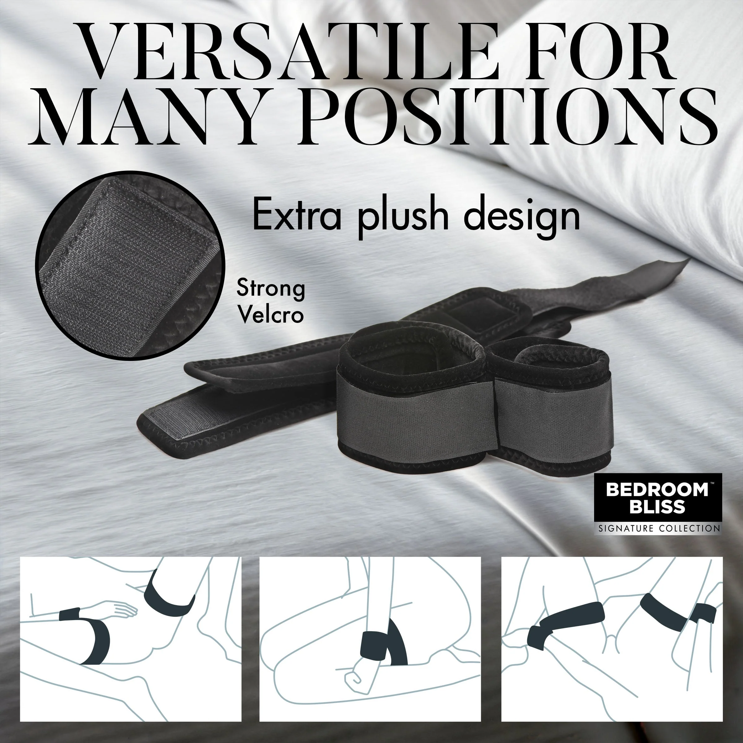 Velvet Plush Wrist to Ankle Cuffs - Image 3