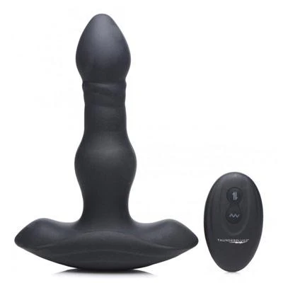 Vibrating and Thrusting Remote Control Silicone Anal Plug - Image 5