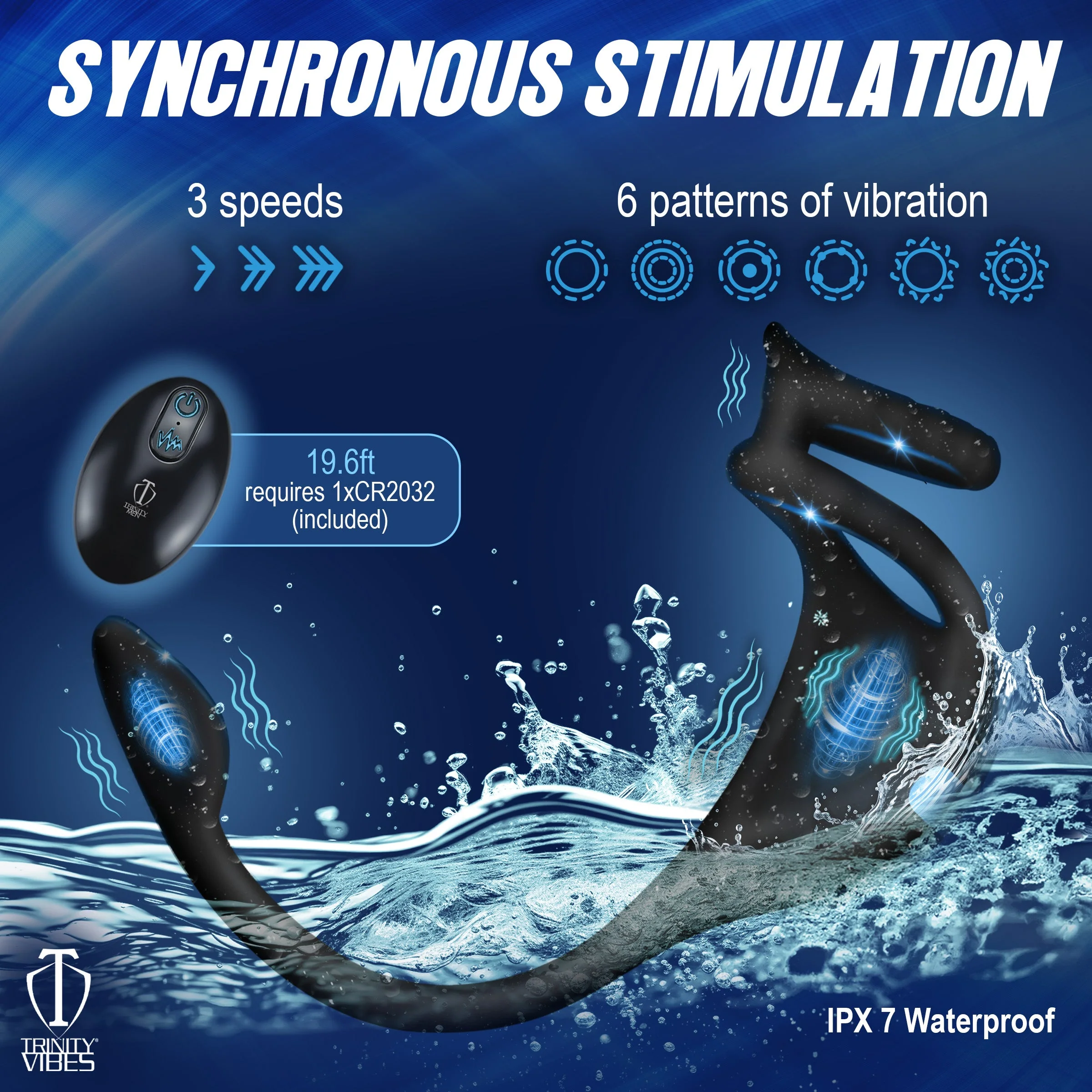 Vibrating Silicone Cock Ring and Anal Stimulator - Image 4