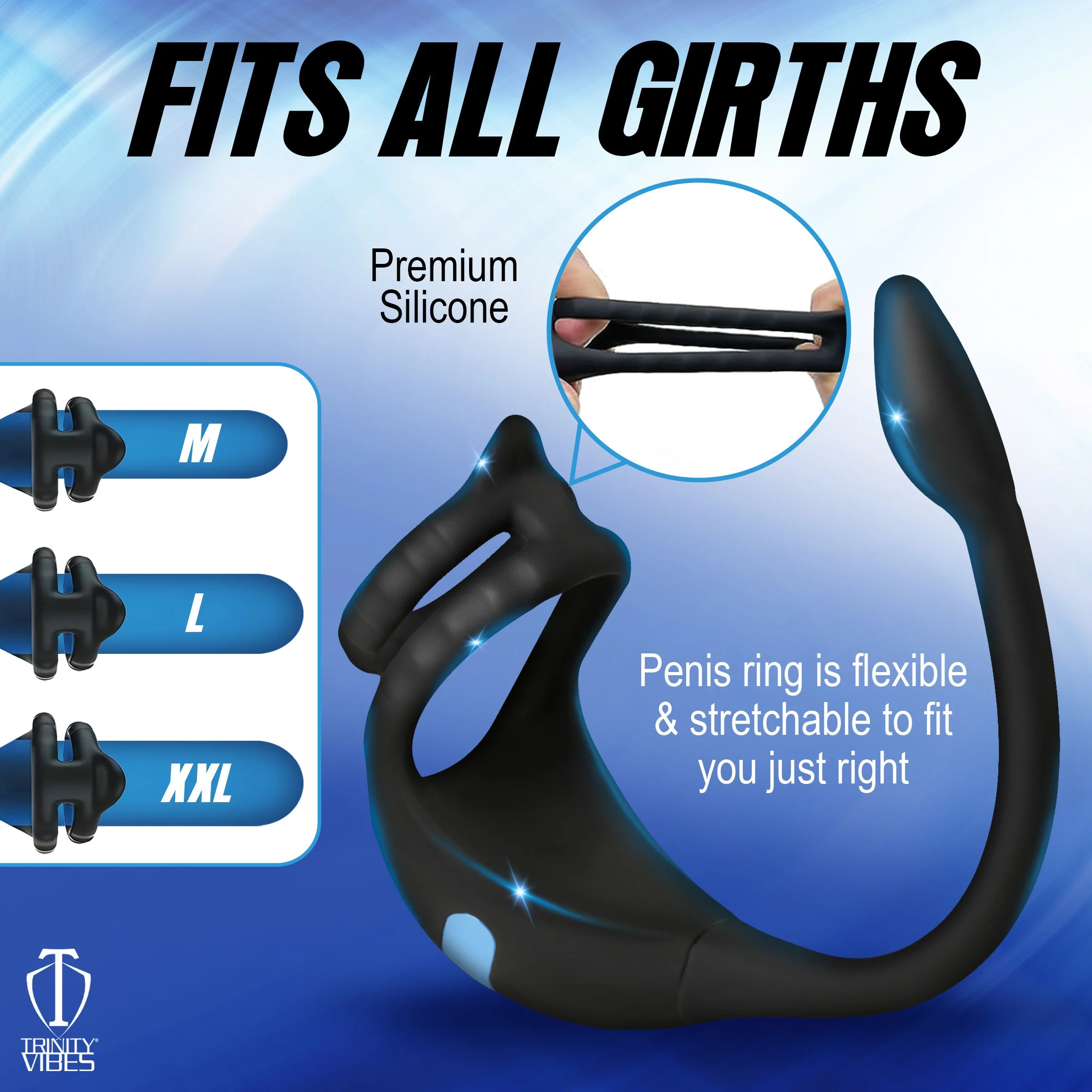 Vibrating Silicone Cock Ring and Anal Stimulator - Image 7