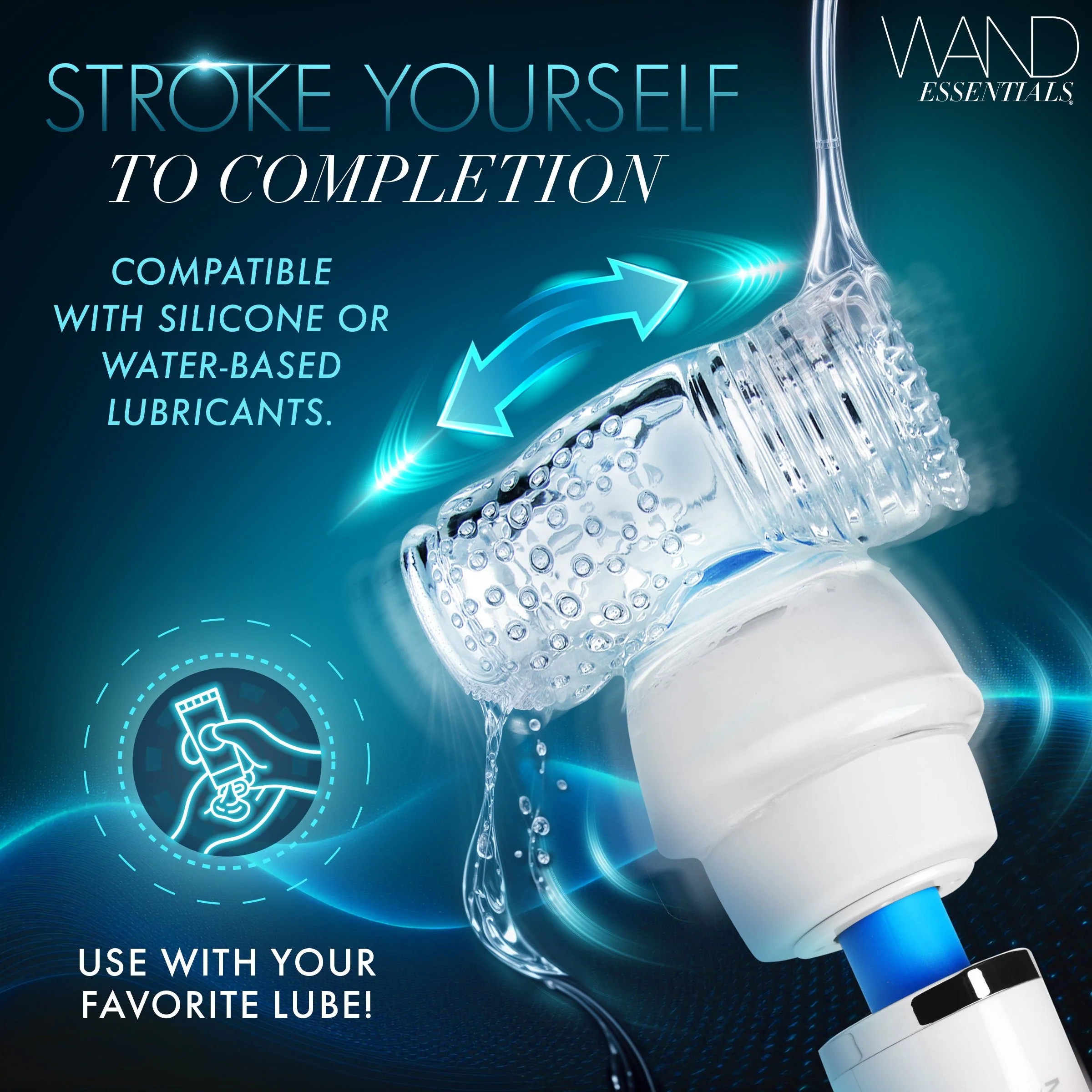 Wand Massager Masturbation Sleeve -Firm - Image 4